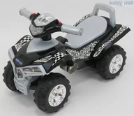 Jeździki dla dzieci - Baby Mix Jeździk Quad z dźwiękiem szary - miniaturka - grafika 1