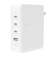 Ładowarki do telefonów - Ładowarka ścienna 140W 4-ports (3xC 1xA) UK, EU, US Plugs  biała - miniaturka - grafika 1