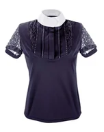 Koszulki jeździeckie - Koszulka konkursowa START Patricia młodzieżowa granatowa, rozmiar: 152 - miniaturka - grafika 1