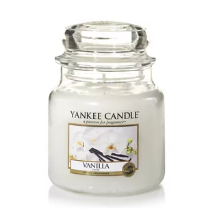 Świece - Yankee Candle Vanilla 411 g Classic średnia świeczka zapachowa (YSSV1 / - grafika 1