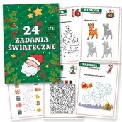 Ozdoby bożonarodzeniowe - Edukacyjny kalendarz adwentowy - 24 KARTY z zadaniami świątecznymi - miniaturka - grafika 1