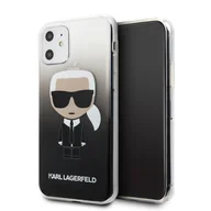 Etui i futerały do telefonów - Karl Lagerfeld Iconic Karl Gradient - Etui iPhone 11 czarny - miniaturka - grafika 1