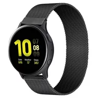 Akcesoria do smartwatchy - Samsung Strado Pasek stalowy do Galaxy Watch 4 40/4 Classic 42/46 mm (Czarny) DNPASSTLSGW440.BLACK - miniaturka - grafika 1