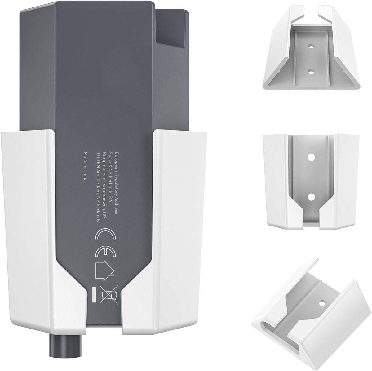 Uchwyt do adaptera Ethernet Starlink V2 / Gen 2 (biały) Edup EP-SK0002-W