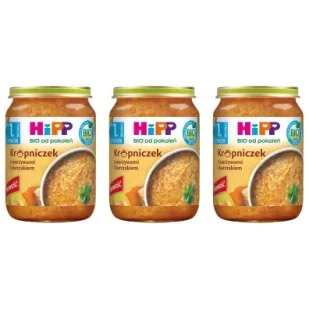 Hipp Krupniczek z warzywami i kurczakiem po 1. roku zestaw 3 x 250 g Bio - Dania dla dzieci - miniaturka - grafika 1