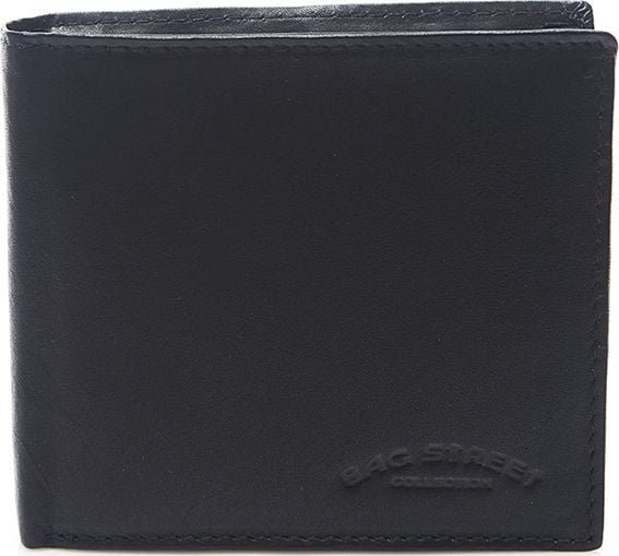 Bag Street Skórzany męski portfel duży czarny C65