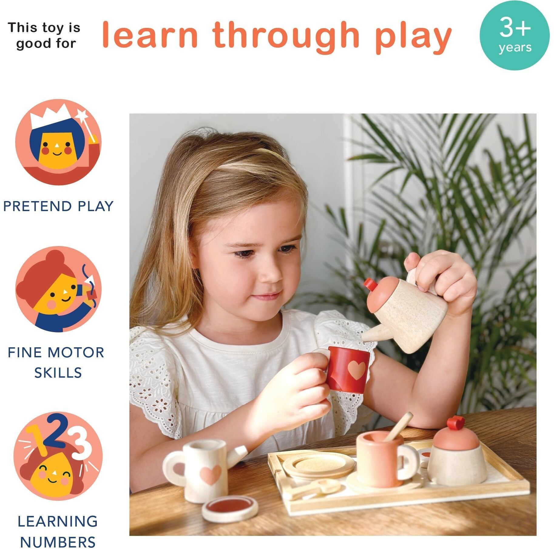 Polesie Mentari Zestaw do herbaty Serduszko