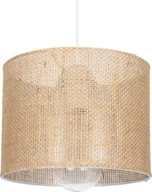 Lampy sufitowe - Lampa wisząca Solar Lampa wisząca zwis pojedynczy BOHO len biała - miniaturka - grafika 1