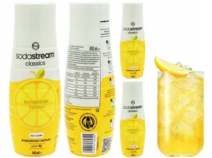3x SYROP KONCENTRAT SODASTREAM LEMONIADA ZERO CUKRU 9L NAPOJU Z 440ML - Syropy i koncentraty owocowe - miniaturka - grafika 1
