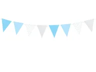 Baby shower i roczek - Party Deco Baner flagi niebieski na roczek 1st birthday - 1,3 m FLG7-011J - miniaturka - grafika 1