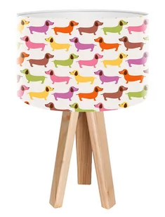 Macodesign Lampa biurkowa Kolorowe jamniki mini-foto-273, 60 W - Lampy stojące - miniaturka - grafika 1