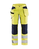 Spodnie damskie - Blaklader 716318113389C48 damskie spodnie robocze High Vis ze stretchem, żółty/granatowy, rozmiar C48 - miniaturka - grafika 1