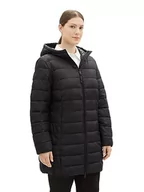 Kurtki damskie - TOM TAILOR Damska kurtka 1038990 Plusize, 14482-Deep Black, 46, 14482 – Deep Black, 46 - miniaturka - grafika 1