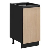 Szafki kuchenne - Szafka kuchenne stojąca Roma 40 cm kolor jodełka/czarny - miniaturka - grafika 1