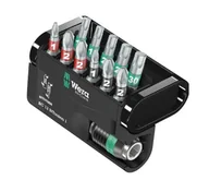 Bity - Wera  12 BiTorsion 1, krzyżakowy Pozidriv, krzyżakowy Phillips, TORX, stal narzędziowa, 12 szt. - miniaturka - grafika 1
