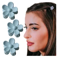 Ozdoby do włosów - Klamra do Włosów Szary Zestaw 10 Sztuk mini kwiat spinki Lekkie i Wygodne - miniaturka - grafika 1