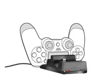 Akcesoria do Playstation - Speed Link Jazz USB Charger for PS4, black - miniaturka - grafika 1