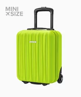 Walizki - PUCCINI Kabinowa mini walizka ze żłobieniami limonkowa - miniaturka - grafika 1