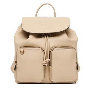 Plecak PINKO Carrie Backpack Al 25-26 PLTT 104351 A29Q Beżowy - Torebki damskie - miniaturka - grafika 1