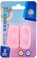 Przybory szkolne - Astra Gumka owalna pastelowa 2 szt. - miniaturka - grafika 1