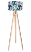 Lampy stojące - Macodesign Lampa podłogowa Tropikalna lilia tripod-foto-418p, 60 W - miniaturka - grafika 1