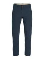 Spodnie męskie - Jack & Jones Spodnie chino w kolorze granatowym - miniaturka - grafika 1
