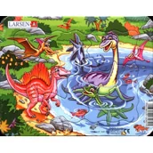 Puzzle - Puzzle 8 el. Zabawne dinozaury Larsen - miniaturka - grafika 1