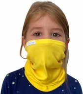Czapki dla dzieci - NANO szalik wielofunkcyjny - dziecięcy .żółty - miniaturka - grafika 1