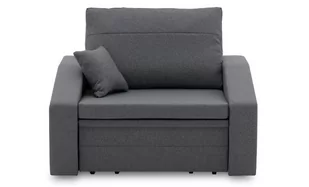 Mały fotel rozkładany do salonu, Vertico, 80 cm, ciemny szary - Fotele - miniaturka - grafika 1