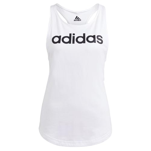 adidas Kobiety Essentials Loose Logo Tank Top, White/Black, XL