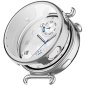 Akcesoria do smartwatchy - SILIKONOWE ETUI DO HUAWEI WATCH GT6 41MM SREBRNE - miniaturka - grafika 1