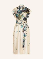 Sukienki - Liu Jo Sukienka Koszulowa Z Satyny weiss - miniaturka - grafika 1