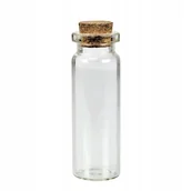 Dekoratorstwo - Buteleczka Szklana 20X60Mm 6Cm Z Korkiem 1Szt. - miniaturka - grafika 1
