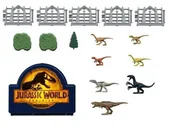 Figurki dla dzieci - Jurassic World Minis Dinosaur Danger Dinozaury Walizka w podróży ZESTAW - miniaturka - grafika 1