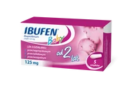 Przeziębienie i grypa - Polpharma Ibufen Baby 125mg 5 szt. - miniaturka - grafika 1