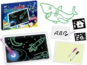 Tablice dla dzieci - Tablica Do Rysowania Malowanie Światłem 2W1 Szablony - miniaturka - grafika 1