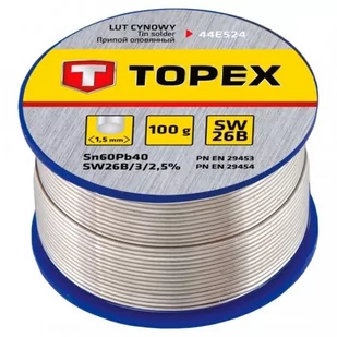 Topex Stop lutowniczy, 1,5mm, do elektrotechniki, 100g, , 44E524 - Akcesoria do lutowania - miniaturka - grafika 4