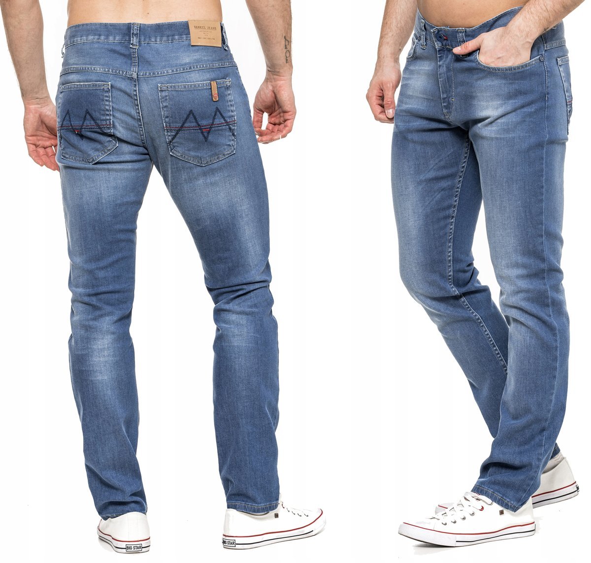 SPODNIE MĘSKIE VANKEL JEANS - 015 - 106CM L32