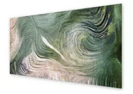 Dekoracje domu - Panel kuchenny HOMEPRINT Artystyczna zielona smuga 100x50 cm - miniaturka - grafika 1