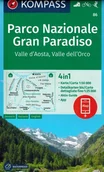 Przewodniki - Pn Gran Paradiso Dolina Aosty Mapa Wodoodporna 86 Etui Kompass - miniaturka - grafika 1