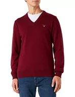 Swetry męskie - GANT sweter męski, Plumped Red, L - miniaturka - grafika 1