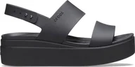 Sandały damskie - Crocs Crocs sandały damskie Brooklyn Low Wedge czarne 206453 060 42-43 - miniaturka - grafika 1