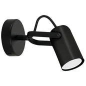 Lampy ścienne - Lampa ścienno-sufitowa Lofta 4393 Ideus regulowana tuba do pokoju czarna - miniaturka - grafika 1