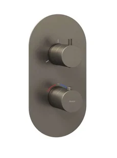 Ravak Espirit - Termostatyczna podtynkowa  bateria wannowa do obsługi dwóch wyjść wody, Brushed Hard Graphite X070326 - Baterie wannowe i prysznicowe - miniaturka - grafika 1