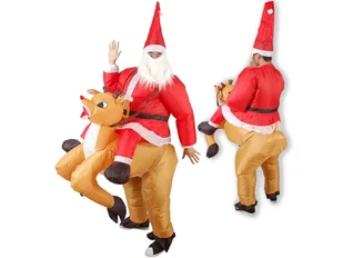 Strój Kostium Dmuchany Mikołaja Na Reniferze Przebranie Świeta Mikołaj - Stroje karnawałowe Strój Kostium Dmuchany Mikołaja Na Reniferze Przebranie Świeta Mikołaj - Stroje karnawałowe - miniaturka - grafika 1
