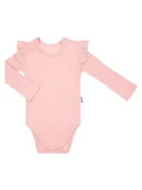 Body dla niemowląt - Dziewczęce body długi rękaw beżowe Nicol,r.86 - miniaturka - grafika 1