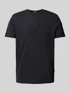 Koszulki męskie - T-shirt z dekoltem serafino - miniaturka - grafika 1