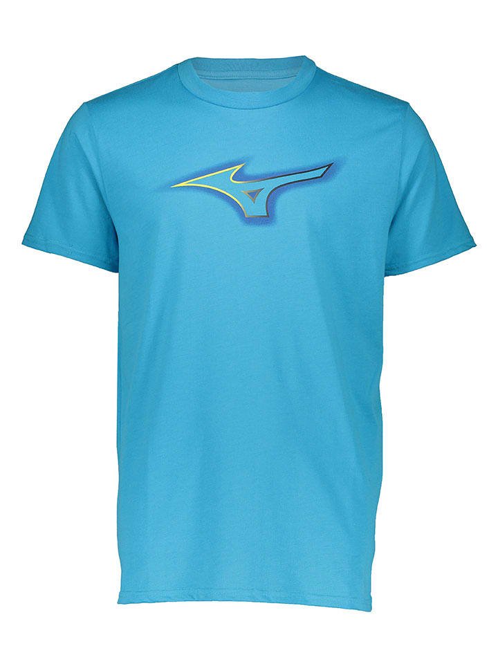 Mizuno Koszulka sportowa w kolorze błękitnym