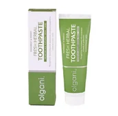 Pasty do zębów - Olgani, Fresh Herbal Toothpaste, Mięta Pieprzowa I Ginko Pasta Odświeżająca Do Zębów, 75ml - miniaturka - grafika 1