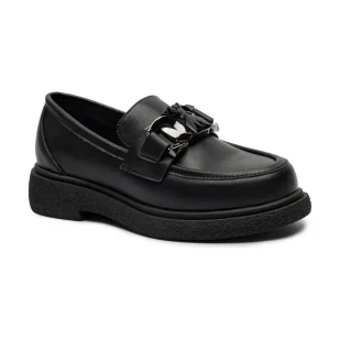 Patrizia Pepe Skórzane loafersy - Buty dla dziewczynek - miniaturka - grafika 1